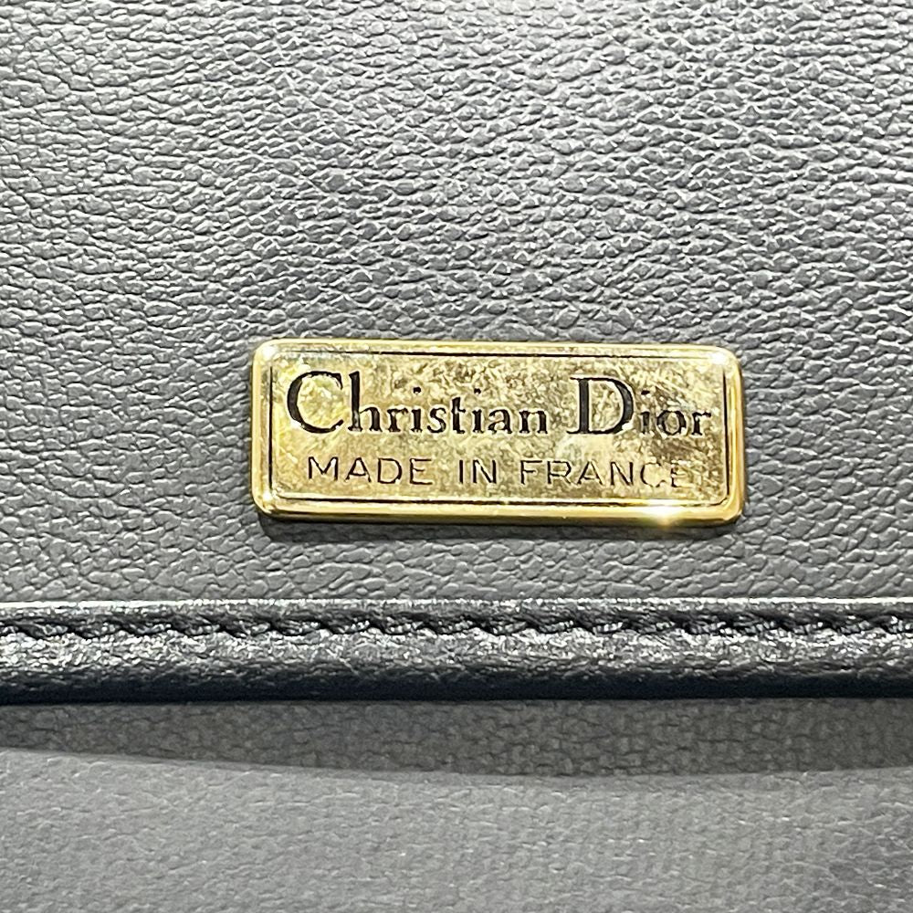 Christian Dior(クリスチャンディオール) CDロゴ プレート 斜め掛け バイカラー ヴィンテージ ショルダーバッグ レザー レディース【中古AB】20240622