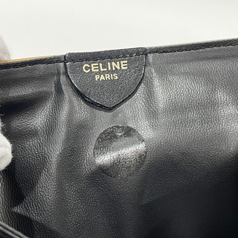 CELINE(セリーヌ) 馬車金具 バイカラー ヴィンテージ クラッチバッグ レザー レディース【中古AB】20240622