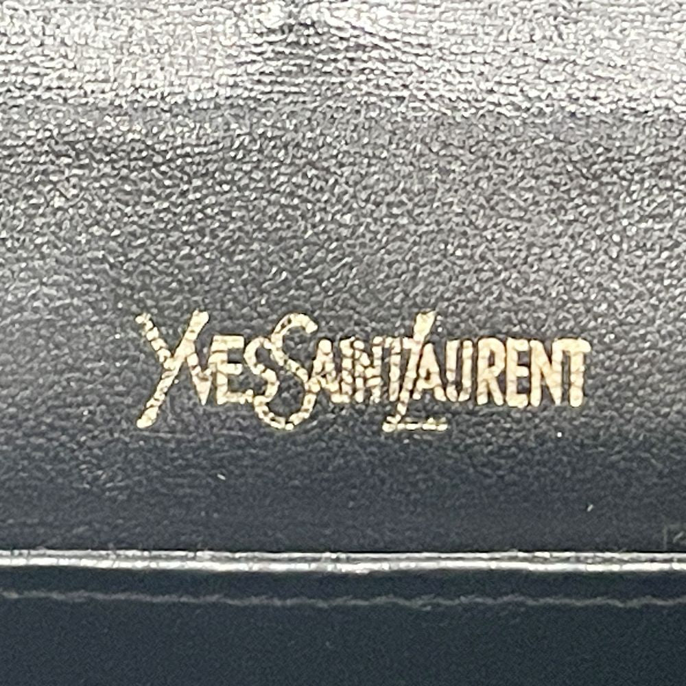 YVES SAINT LAURENT(イヴ・サンローラン) 【レア】フリンジ タッセル 紐 斜め掛け ヴィンテージ ショルダーバッグ エナメル/レザー レディース【中古AB】20240622