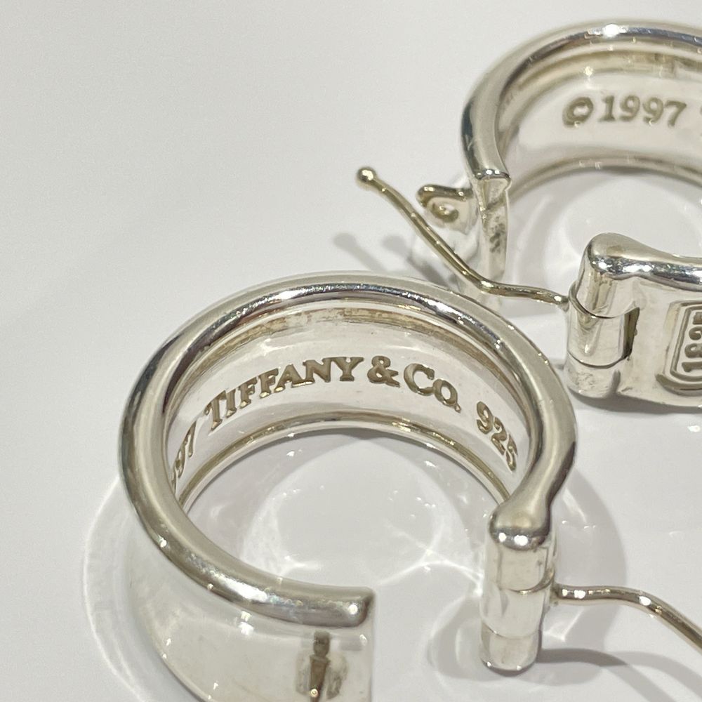 中古B/標準】TIFFANY&Co. ティファニー 1837 ナロー ワイドフープ シルバー925 レディース ピアス シルバー20474073