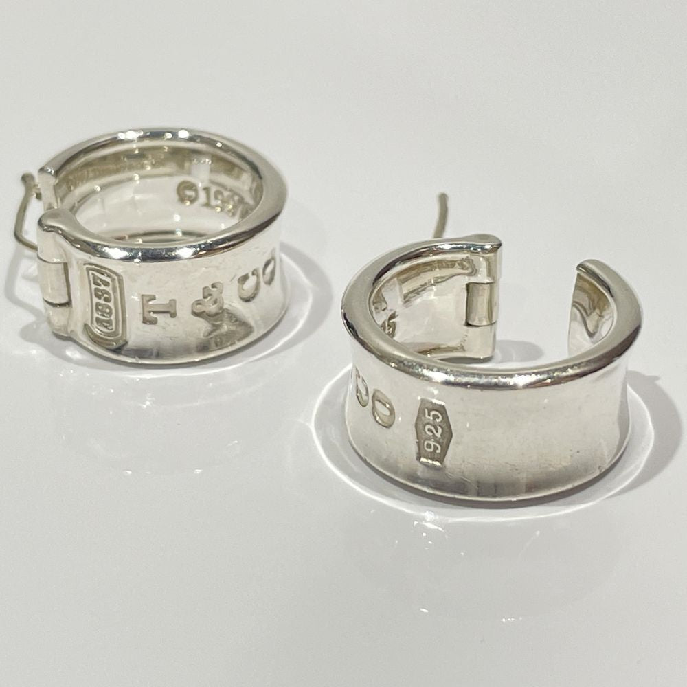 中古B/標準】TIFFANY&Co. ティファニー 1837 ナロー ワイドフープ シルバー925 レディース ピアス シルバー20474073