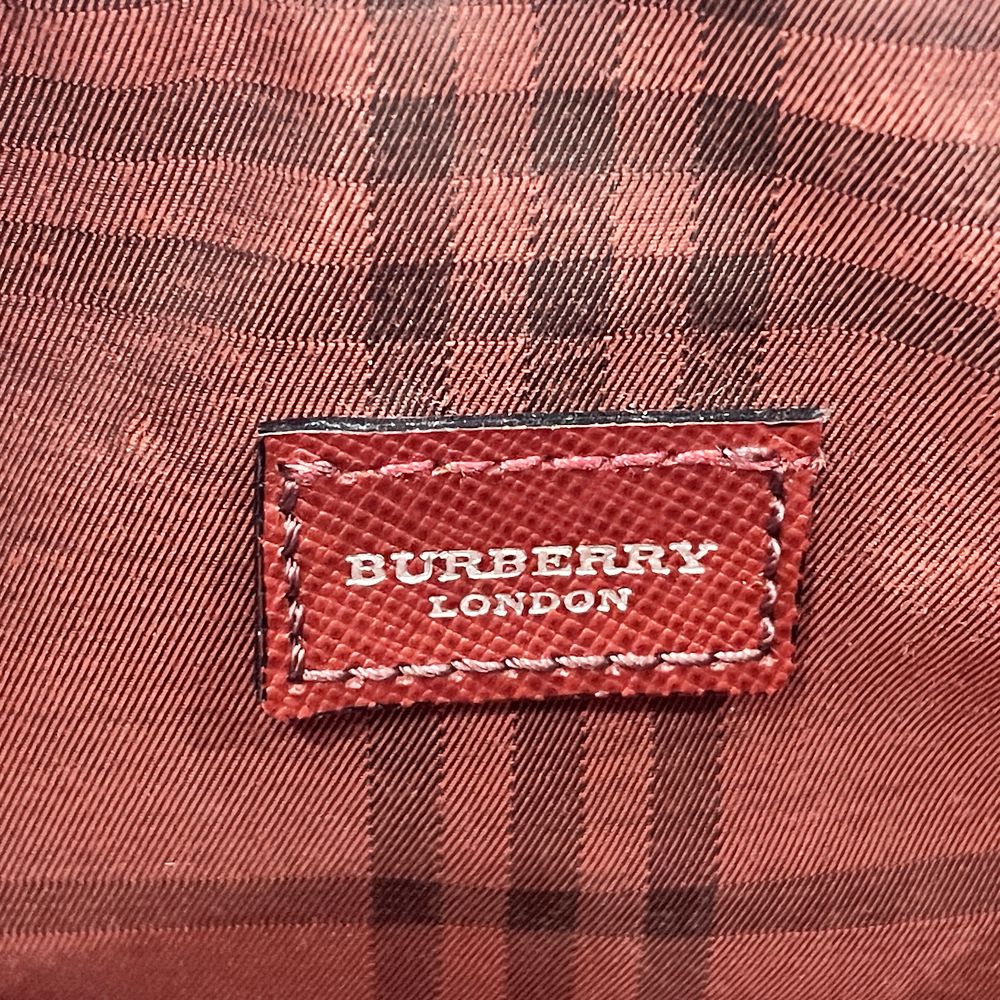 BURBERRY(バーバリー) ロンドン 内部チェック ミニ ワンショルダー ショルダーバッグ レザー レディース【中古AB】20240630