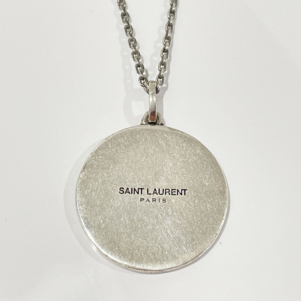 中古AB/使用感小】SAINT LAURENT PARIS サンローランパリ メダリオン コイン メタル メンズ ネックレス20474745