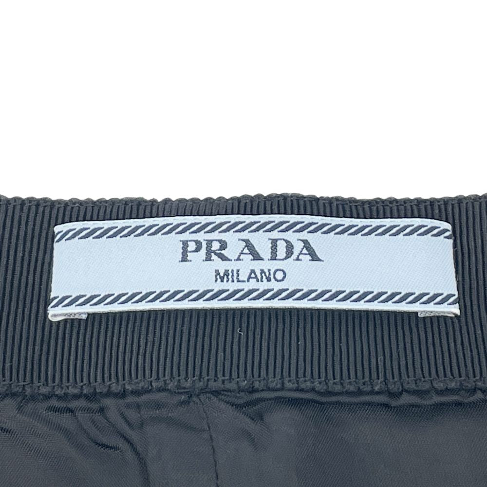 PRADA(プラダ) ボーダー タイト バックスリット スカート コットン/キュプラ レディース【中古B】20240728