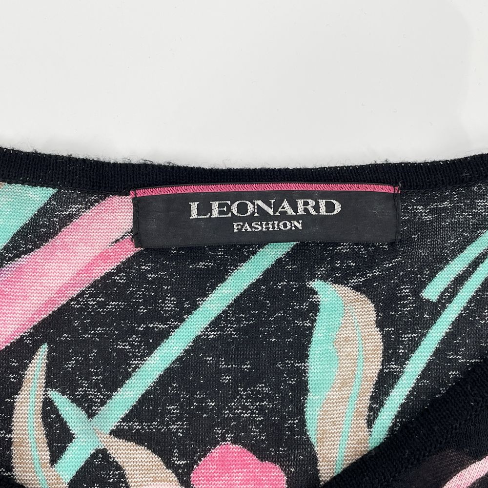 LEONARD(レオナール) アンサンブル サイズ中外42 セット 素材切替 セットアップ レーヨン/コットン/アセテート 他 レディース【中古B】