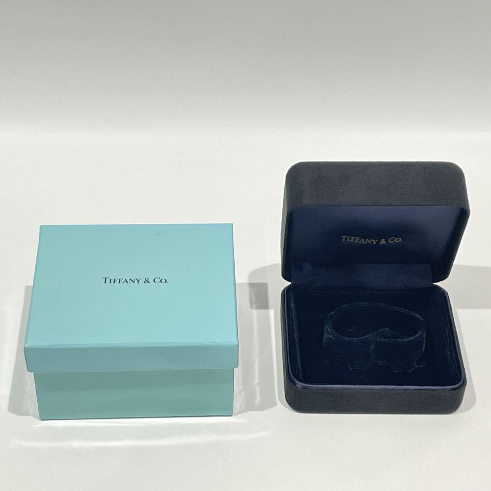 中古AB/使用感小】TIFFANY&Co. ティファニー 内周15cm程度 スモール ボーンカフ 幅43MM 左手用 ルテニウム バングル メタル  ユニセックス ブレスレット シルバー20474764