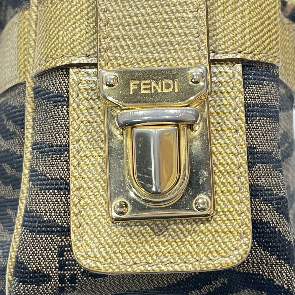 FENDI(フェンディ) ゼブラ ヴィンテージ ハンドバッグ キャンバス/レザー レディース【中古B】20240629