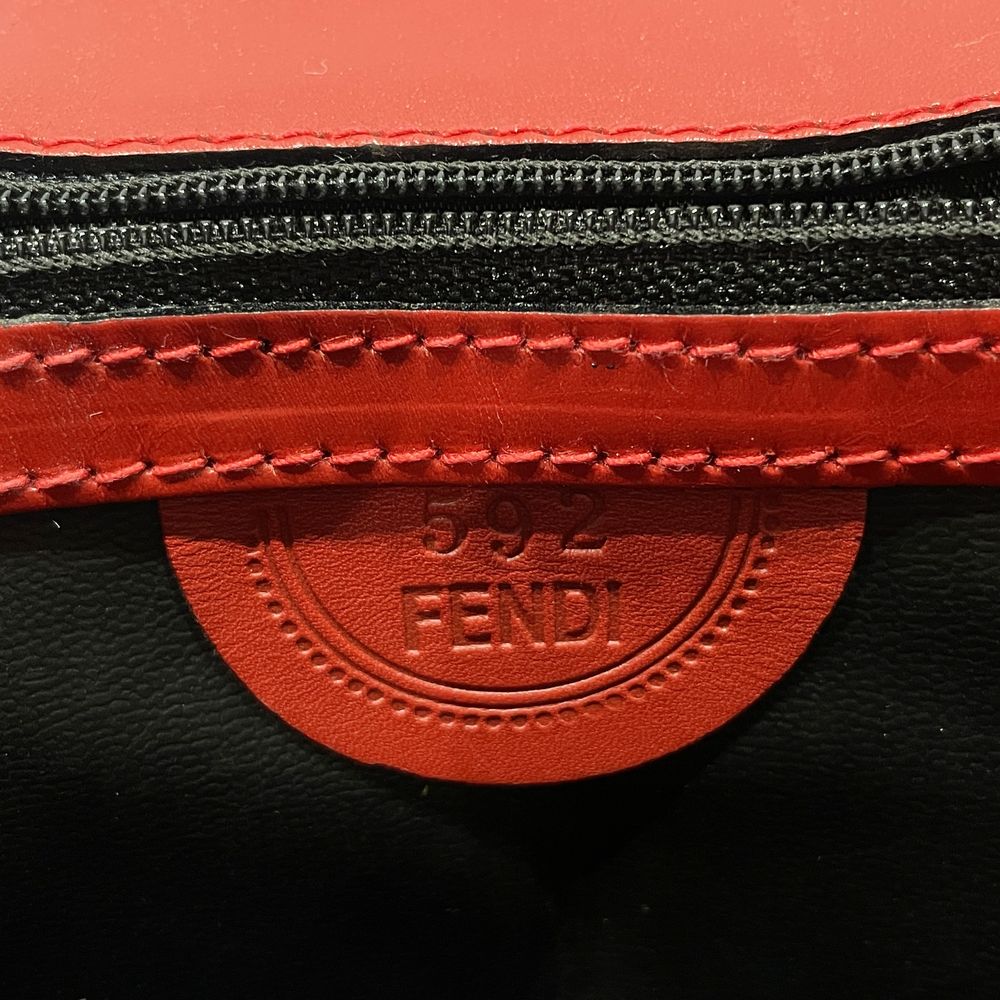 FENDI(フェンディ) FFロゴ エピ トップハンドル 2WAY ヴィンテージ ハンドバッグ レザー レディース【中古B】20240623