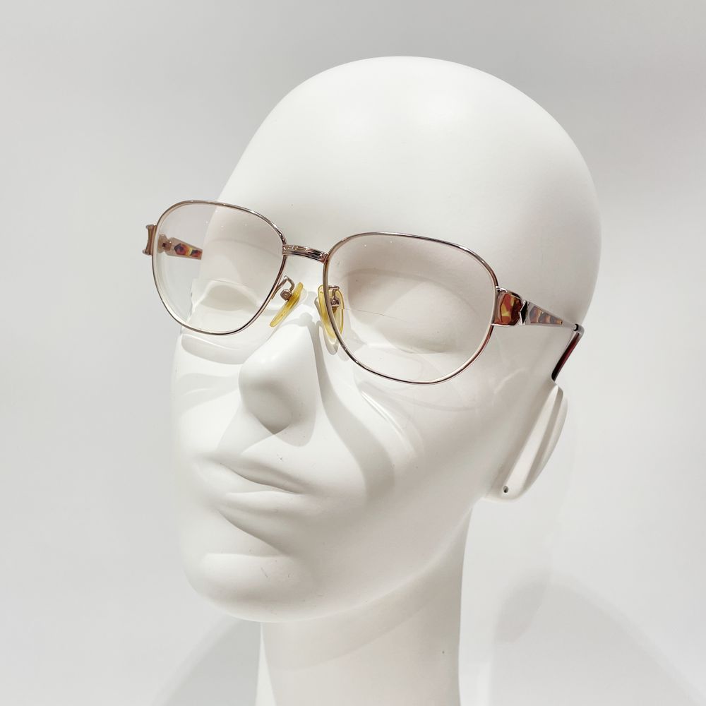 YVES SAINT LAURENT(イヴ・サンローラン) メガネ 度入り ロゴ 30-4688 ヴィンテージ 眼鏡 メタル/ レディース【中古B】20240701