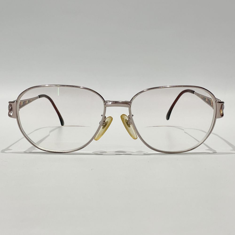 YVES SAINT LAURENT(イヴ・サンローラン) メガネ 度入り ロゴ 30-4688 ヴィンテージ 眼鏡 メタル/ レディース【中古B】20240701