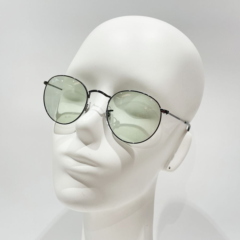 中古A/美品】Ray-Ban レイバン ROUNDMETAL ラウンドメタル EVOLVEレンズ 調光 ユニセックス サングラス RB3447 004/ T1 シルバー20475728