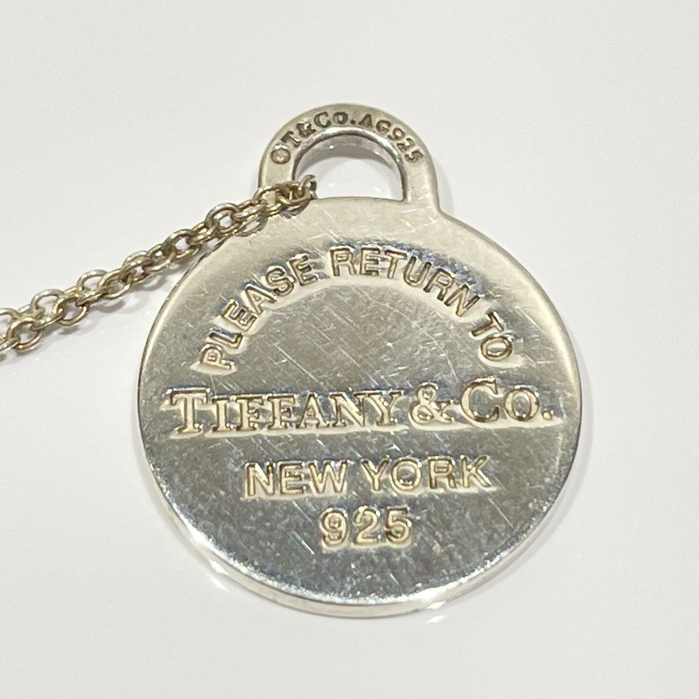 中古B/標準】TIFFANY&Co. ティファニー リターントゥ ティファニー ラウンド ハートチャーム SV925 レディース ネックレス  シルバー×ブルー20475733