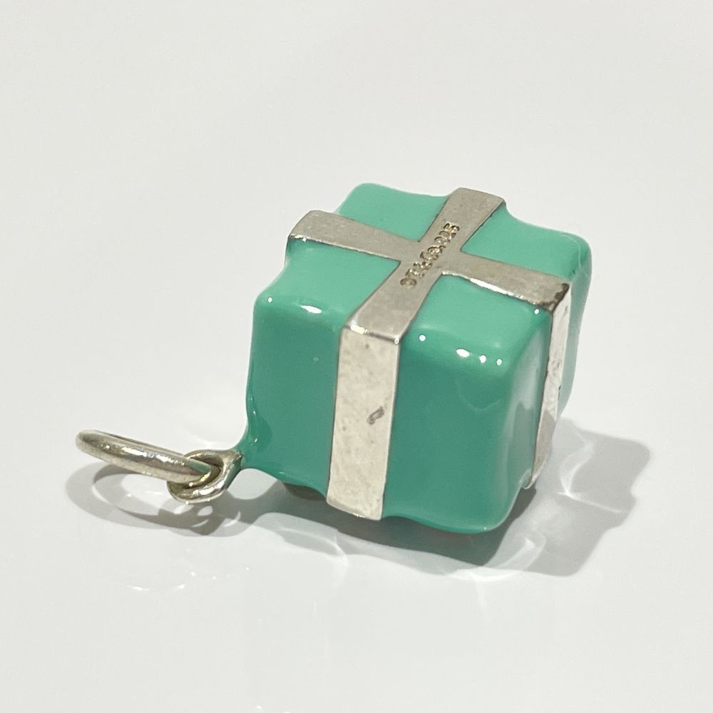 TIFFANY&Co.(ティファニー) プレゼントボックス チャーム ペンダントトップ シルバー925/エナメル レディース【中古B】20240702