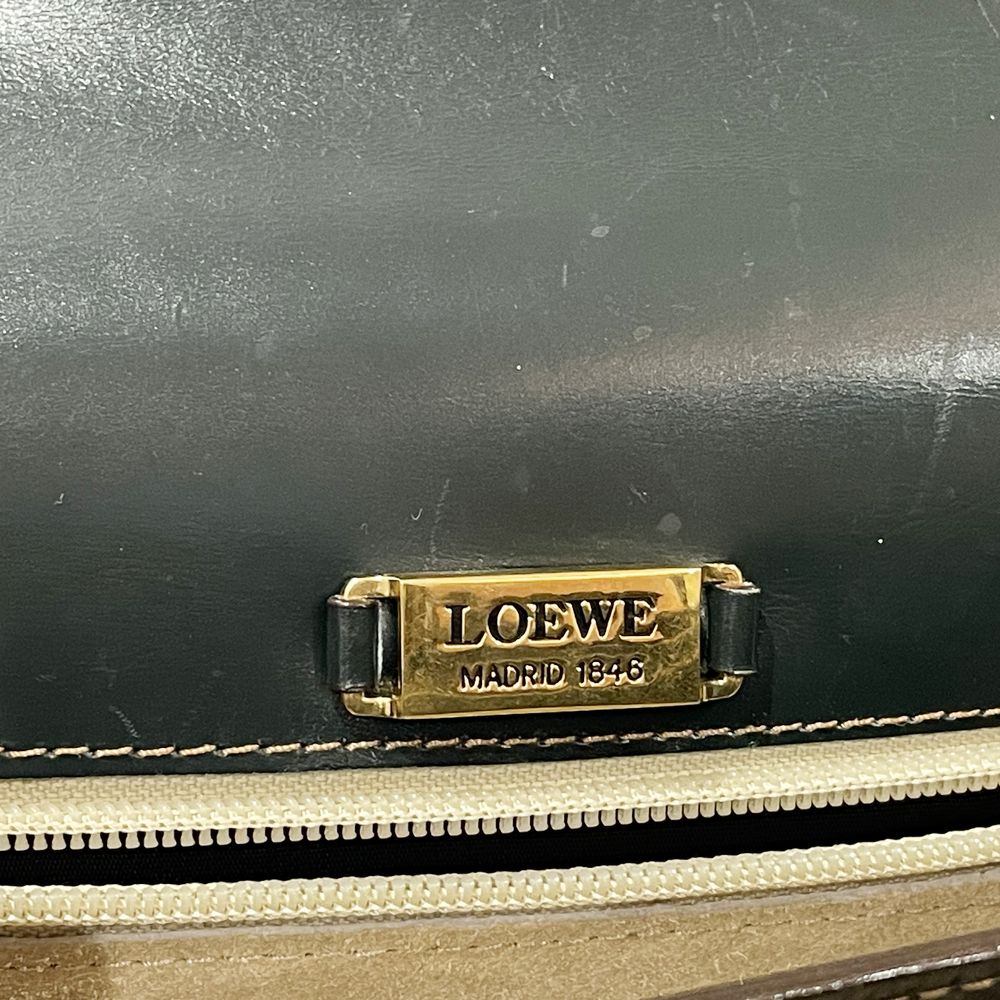 LOEWE(ロエベ) ロゴ トップハンドル ミニ スリーカラー ヴィンテージ ハンドバッグ レザー レディース【中古B】20240622