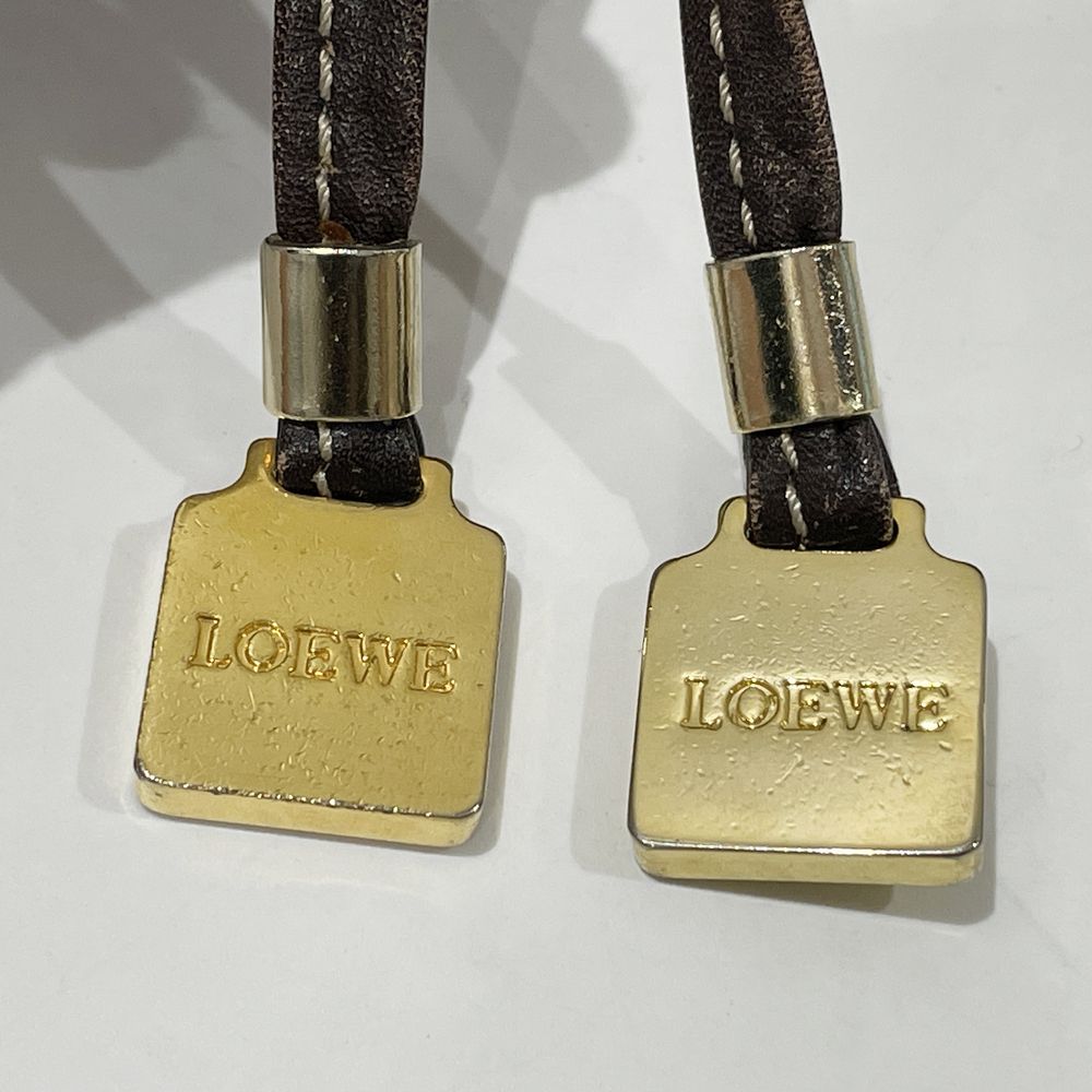 LOEWE(ロエベ) アナグラム 斜め掛け ヴィンテージ ショルダーバッグ スエード/レザー レディース【中古B】20240623