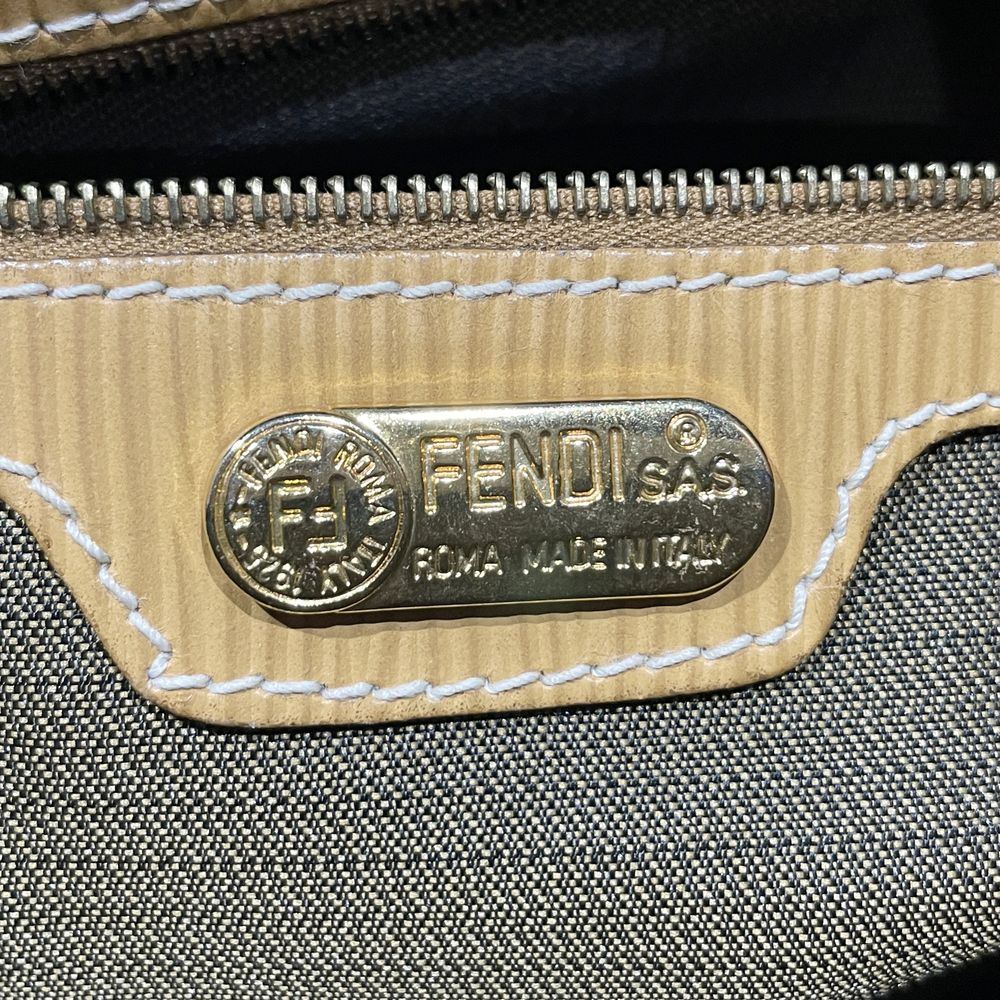 FENDI(フェンディ) FFロゴ エピ 2WAY ヴィンテージ ハンドバッグ レザー レディース【中古AB】20240623