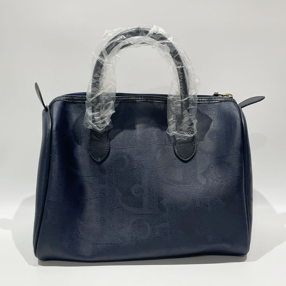 Christian Dior(クリスチャンディオール) ロゴ トロッター 総柄 ミニ ヴィンテージ ボストンバッグ PVC/レザー レディース【中古AB】20240623