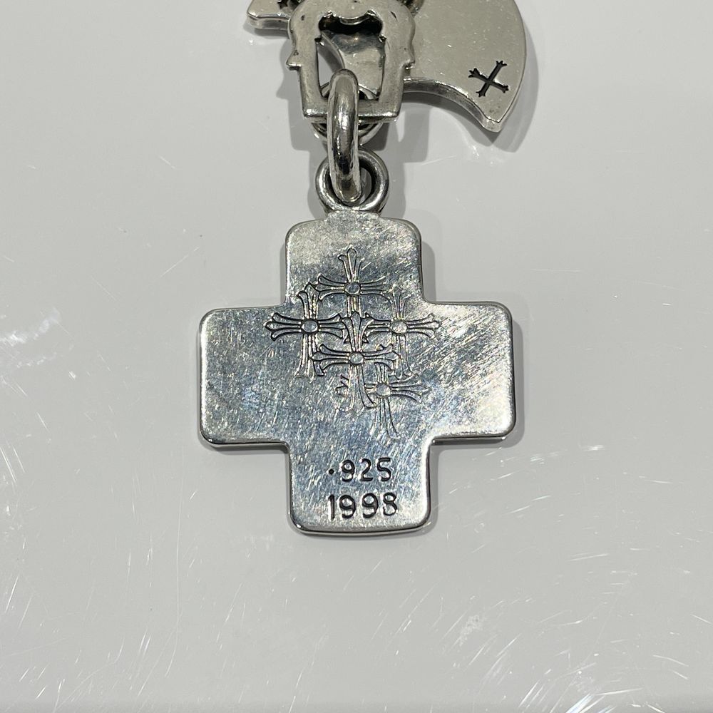 中古B/標準】CHROME HEARTS クロムハーツ 3TRINKETS オールド スリートリンケッツ ダガー クロス アンカー シルバー925  メンズ ペンダントトップ シルバー20476536-77