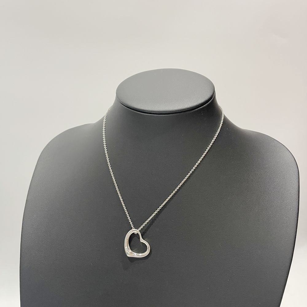 中古AB/使用感小】TIFFANY&Co. ティファニー オープンハート ペンダント シルバー925 ユニセックス ネックレス20476536079