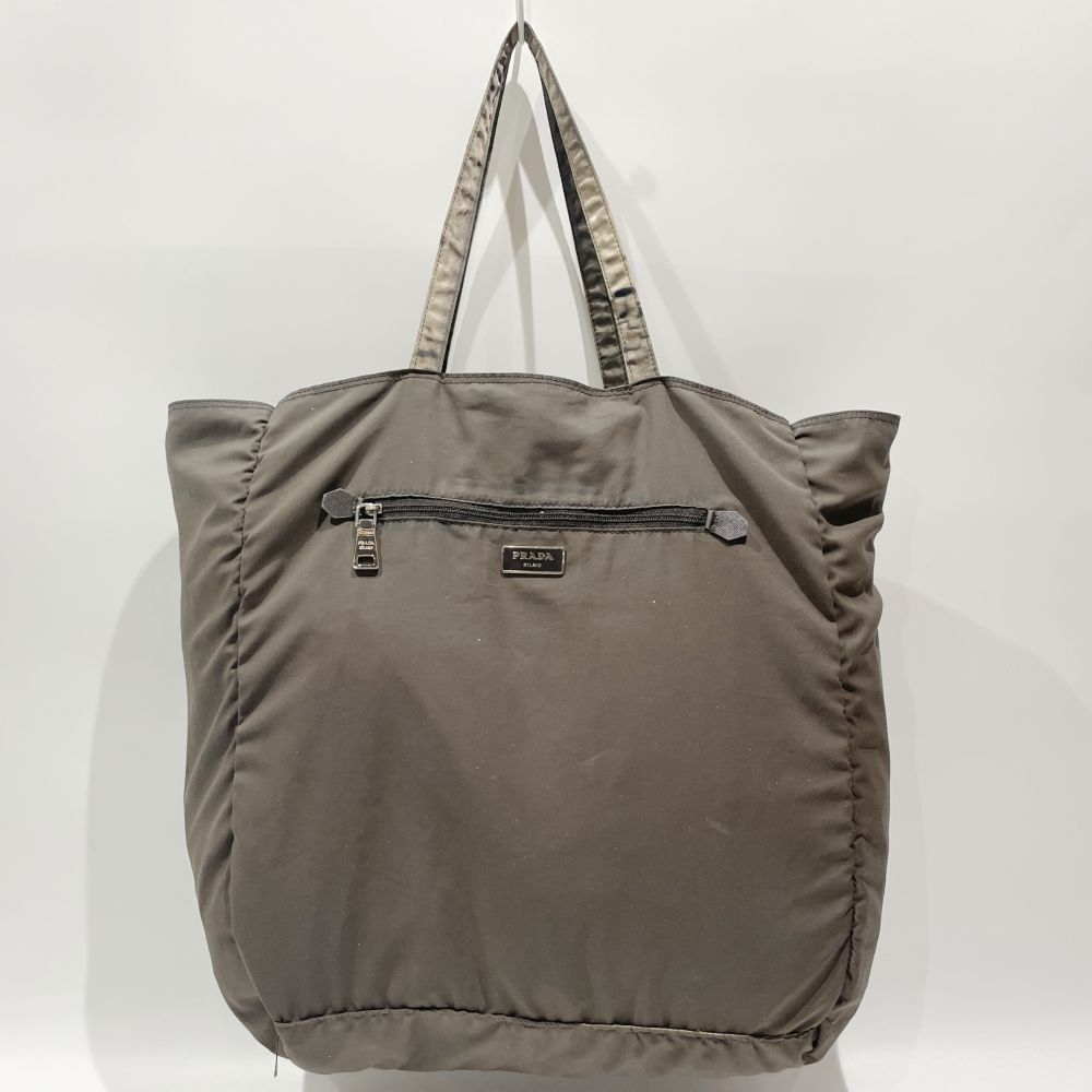 PRADA(プラダ) 総柄 リバーシブル テスート トートバッグ ナイロン ユニセックス【中古B】20240727