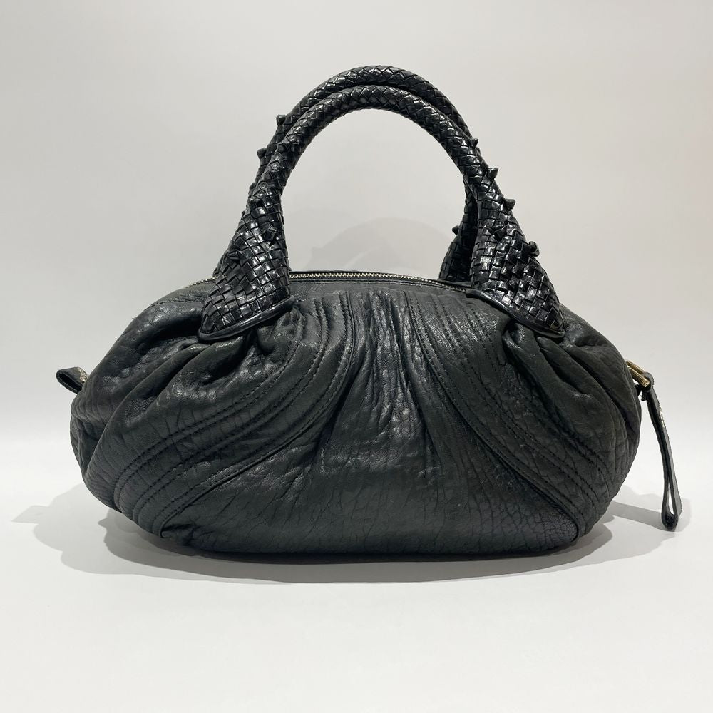 中古AB/使用感小】FENDI フェンディ スパイバッグ ミニ レディース ハンドバッグ 8BL078 ブラック20477148