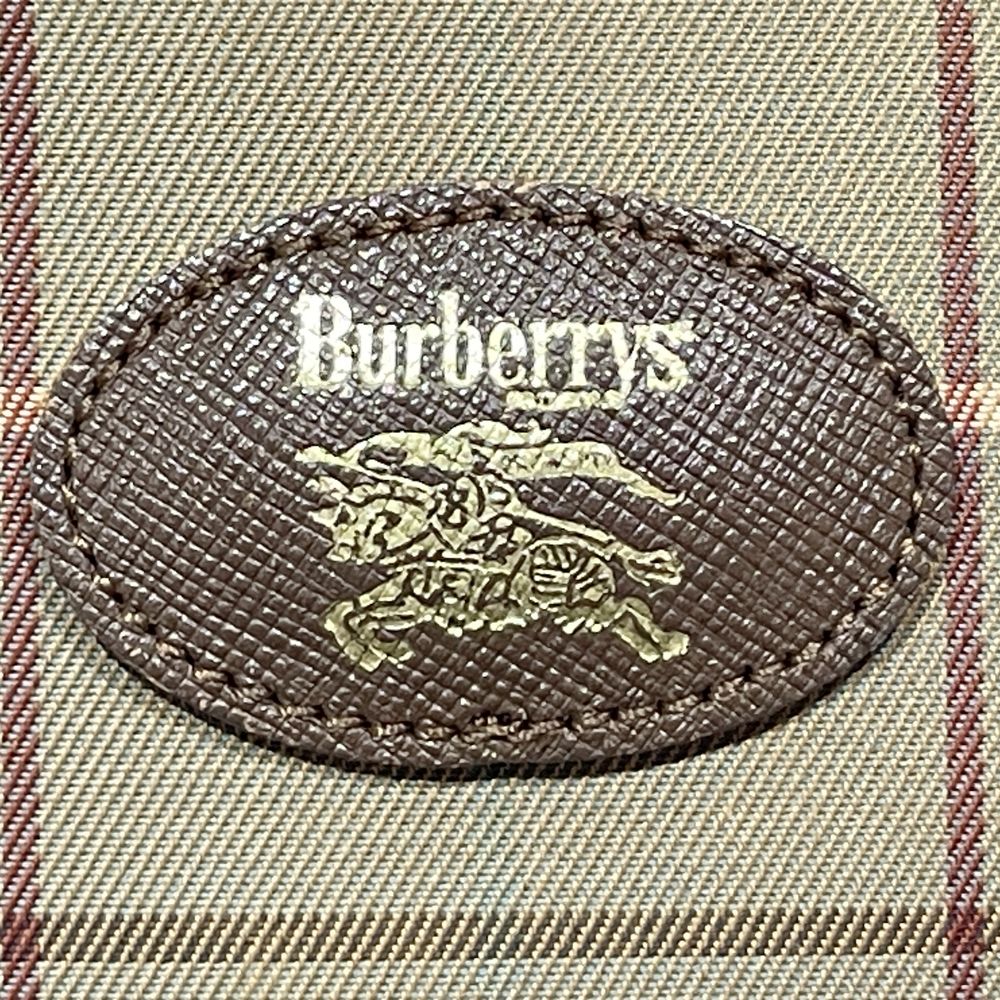 Burberrys(バーバリーズ) ロゴ チェック ミニ 斜め掛け ヴィンテージ ショルダーバッグ キャンバス/レザー レディース【中古AB】20240629