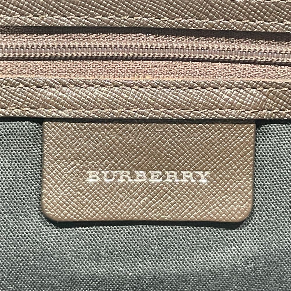 BURBERRY(バーバリー) ロゴ チェック 肩掛け ショルダーバッグ キャンバス/レザー レディース【中古AB】20240629