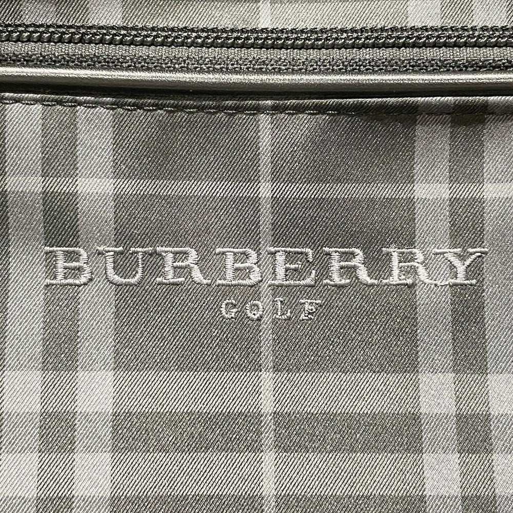 BURBERRY(バーバリー) GOLF チェック柄 ボストンバッグ ナイロン/レザー レディース【中古B】20240629