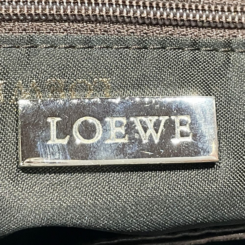 LOEWE(ロエベ) アナグラム ギャザー ナッパ ヴィンテージ バイカラー ハンドバッグ レザー レディース【中古B】20240629