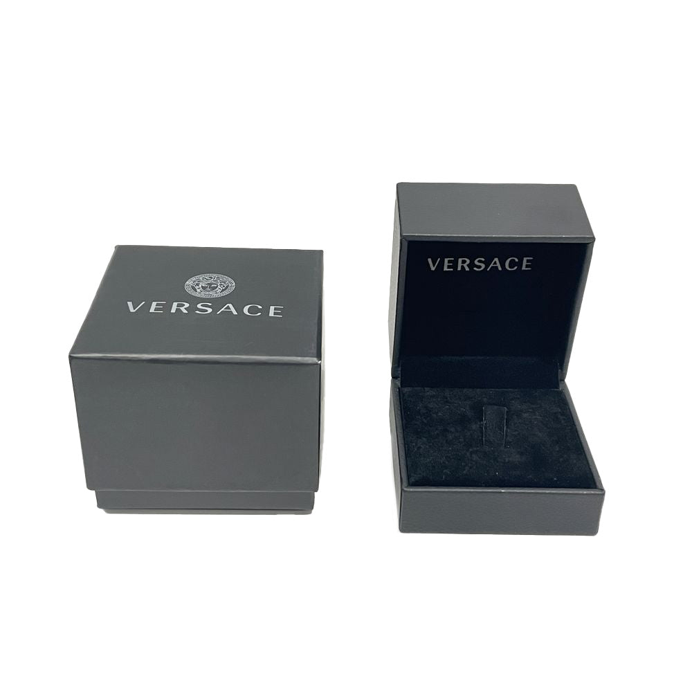 VERSACE(ヴェルサーチ) メデューサ グレカ ブラックコーティング 21 20.5号 リング・指輪 メタル メンズ【中古AB】20240705