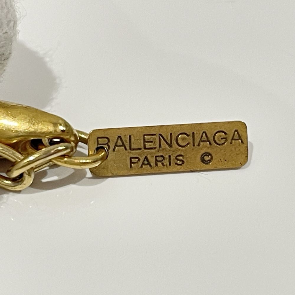 BALENCIAGA(バレンシアガ) クロスモチーフ チェーン ヴィンテージ ネックレス GP/ラインストーン レディース【中古B】20240705