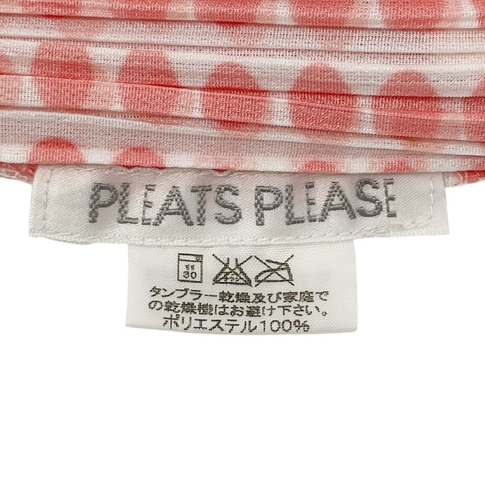 PLEATS PLEASE(プリーツプリーズ) イッセイミヤケ プリーツ加工 ドット サイズ4 PP12-JJ512 半袖シャツ ポリエステル レディース【中古AB】20240630