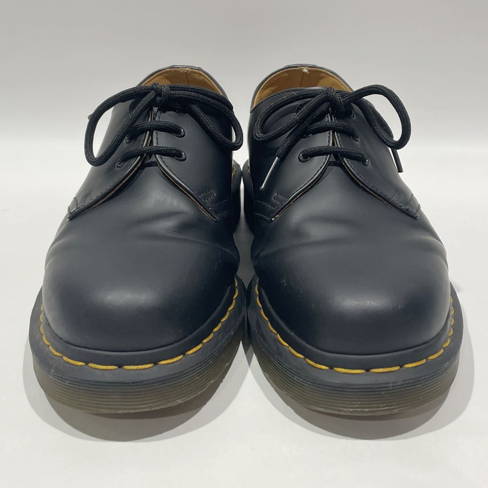 中古B/標準】Dr.Martens ドクターマーチン 1461 59 3ホール イエローステッチ UK7 メンズ ローファー ブラック20477196