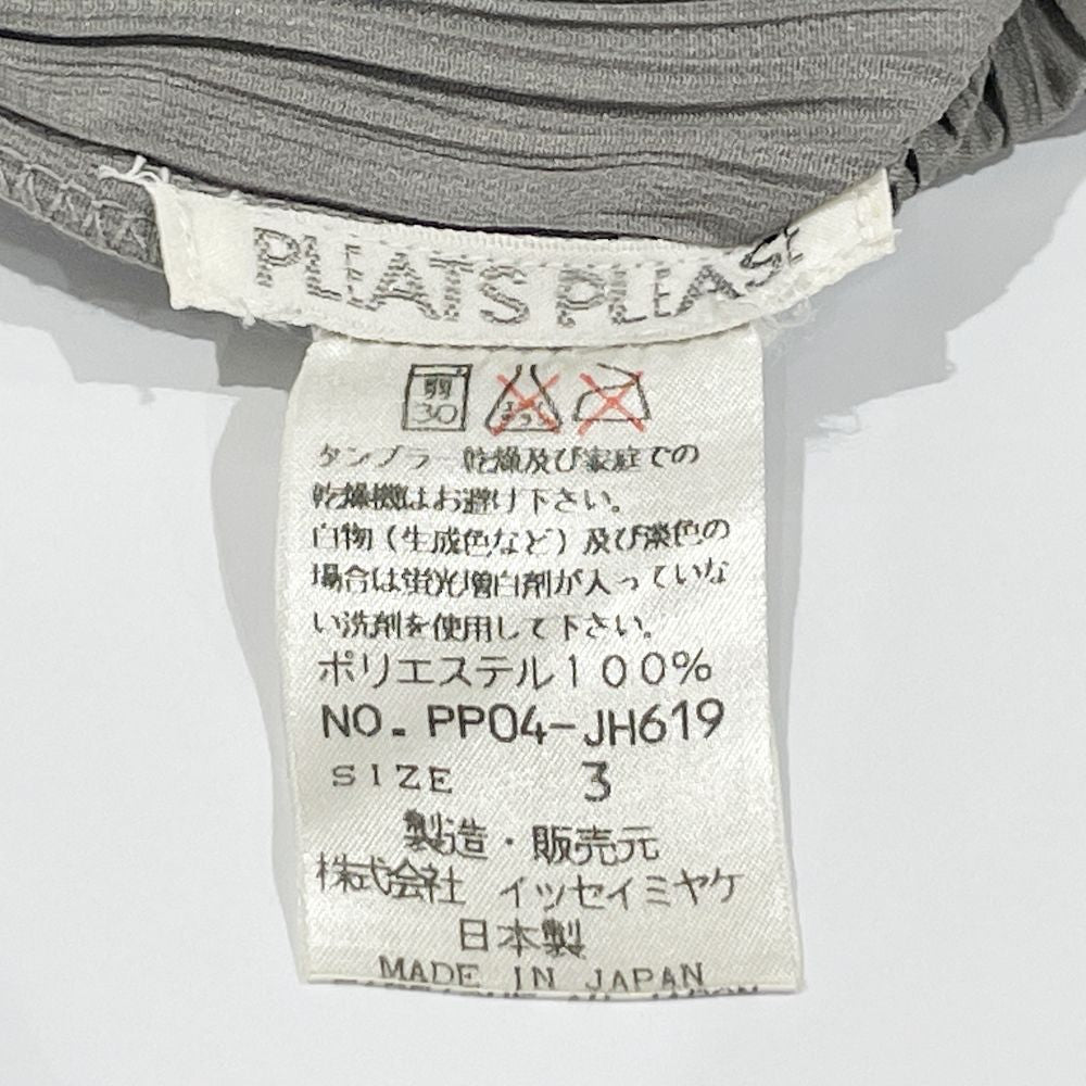 PLEATS PLEASE(プリーツプリーズ) イッセイミヤケ プリーツ加工 無地 ノースリーブ サイズ3 PP04-JH619 ワンピース ポリエステル レディース【中古AB】20240629