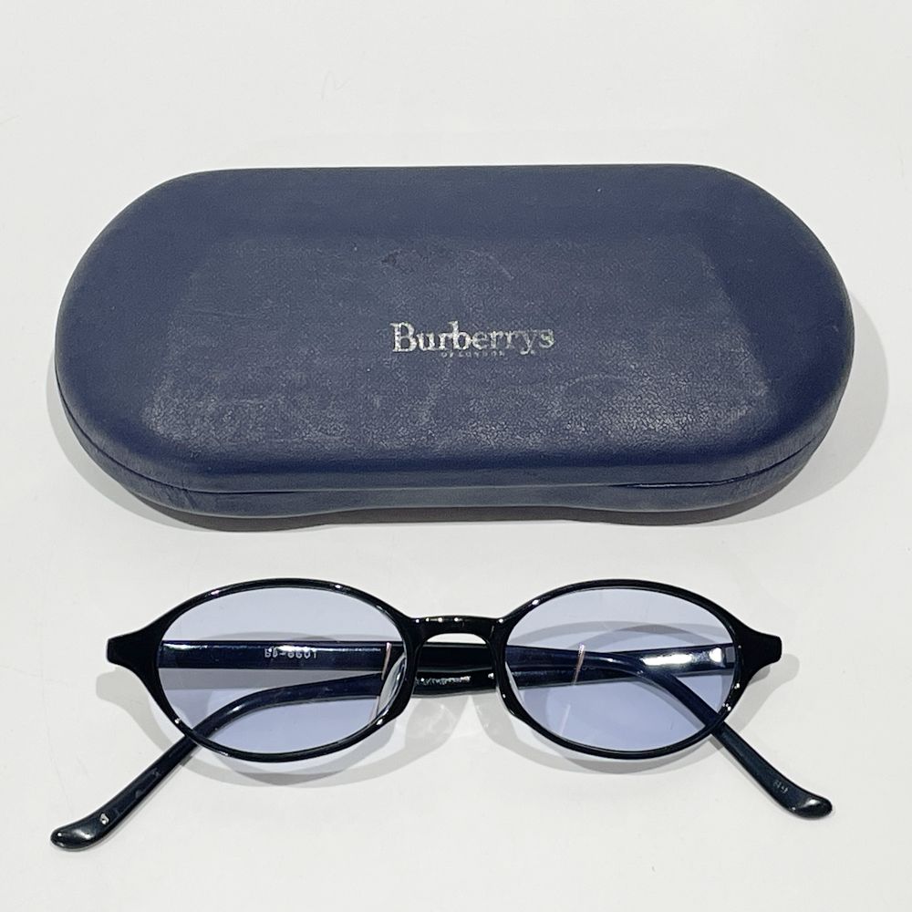 BURBERRY(バーバリー) オーバル 黒ぶち Bb-6601 ヴィンテージ サングラス アセテート/ ユニセックス【中古AB】20240630