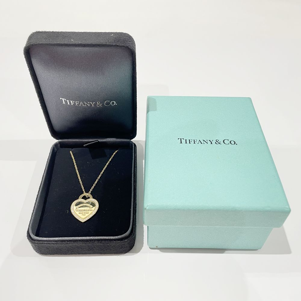 TIFFANY&Co.(ティファニー) リターントゥハートタグ ダイヤ ネックレス K18イエローゴールド レディース【中古】20240626