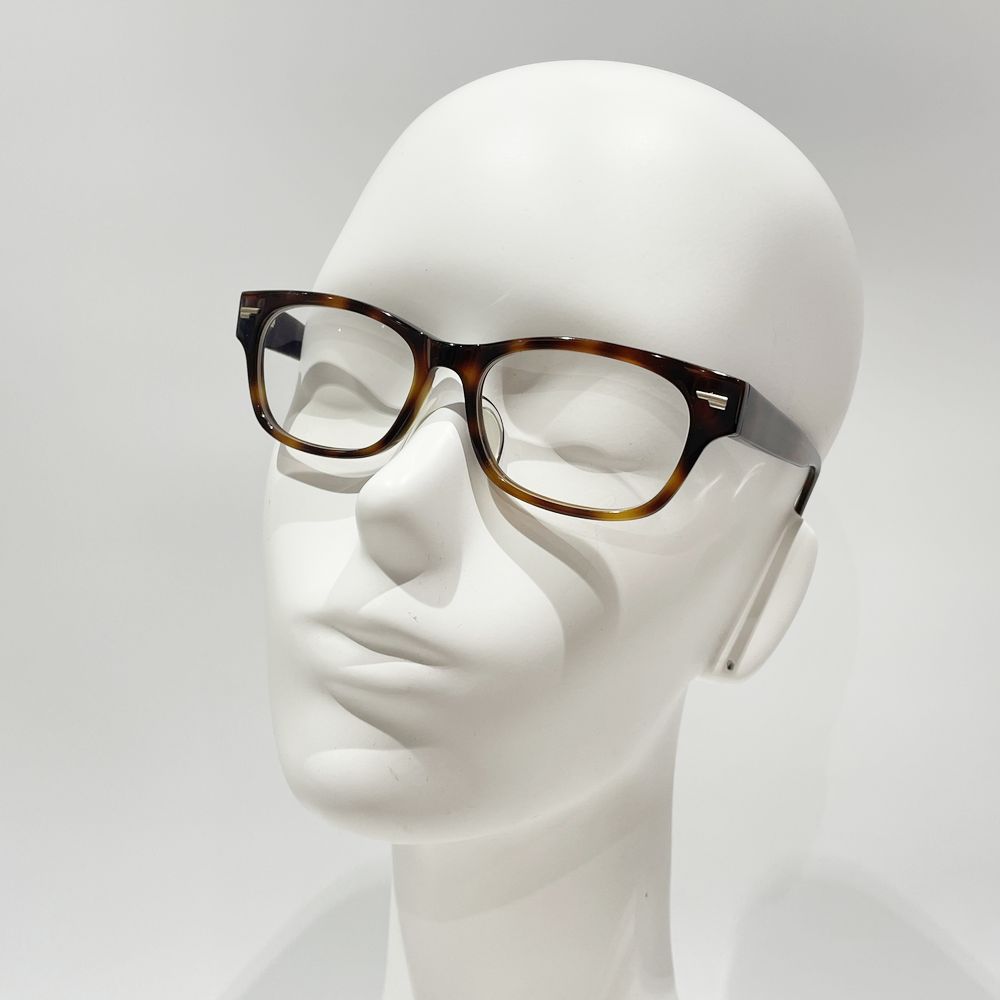 中古AB/使用感小】OLIVER PEOPLES オリバーピープルズ 度入り Denton ウェリントン デミ柄 メガネ ユニセックス 眼鏡  ブラウン20478045