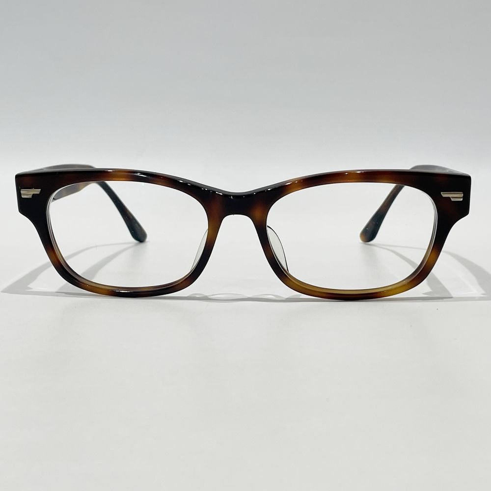 中古AB/使用感小】OLIVER PEOPLES オリバーピープルズ 度入り Denton ウェリントン デミ柄 メガネ ユニセックス 眼鏡  ブラウン20478045