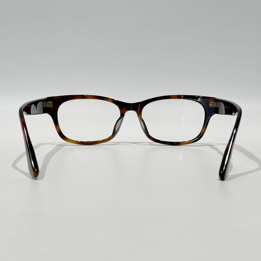 中古AB/使用感小】OLIVER PEOPLES オリバーピープルズ 度入り Denton ウェリントン デミ柄 メガネ ユニセックス 眼鏡  ブラウン20478045