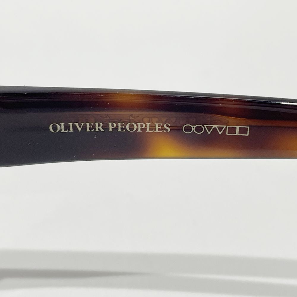 OLIVER PEOPLES(オリバーピープルズ) 度入り Denton ウェリントン デミ柄 メガネ 眼鏡 アセテート ユニセックス【中古AB】20240630