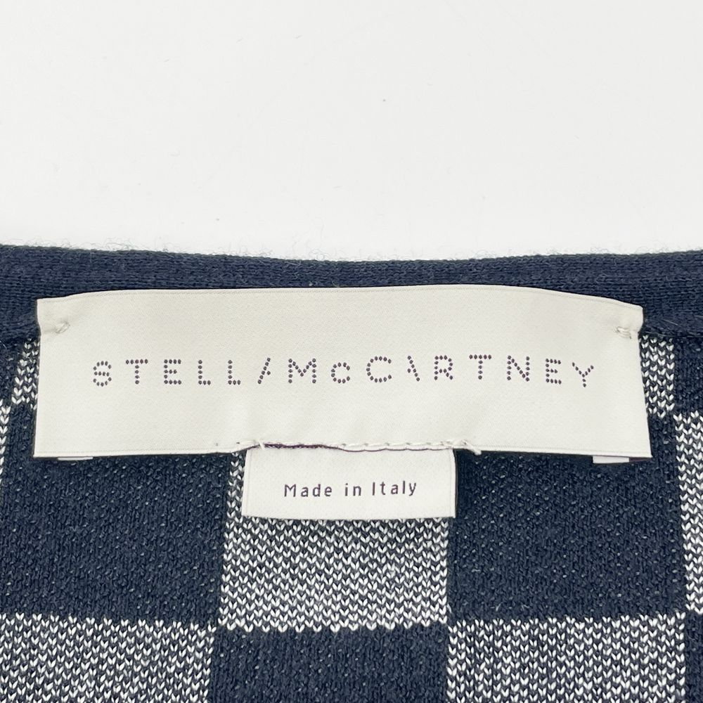 Stella McCartney(ステラマッカートニー) アーガイル ブロック チェック サイドスリット カットソー シルク/ウール/コットン レディース【中古B】20240728