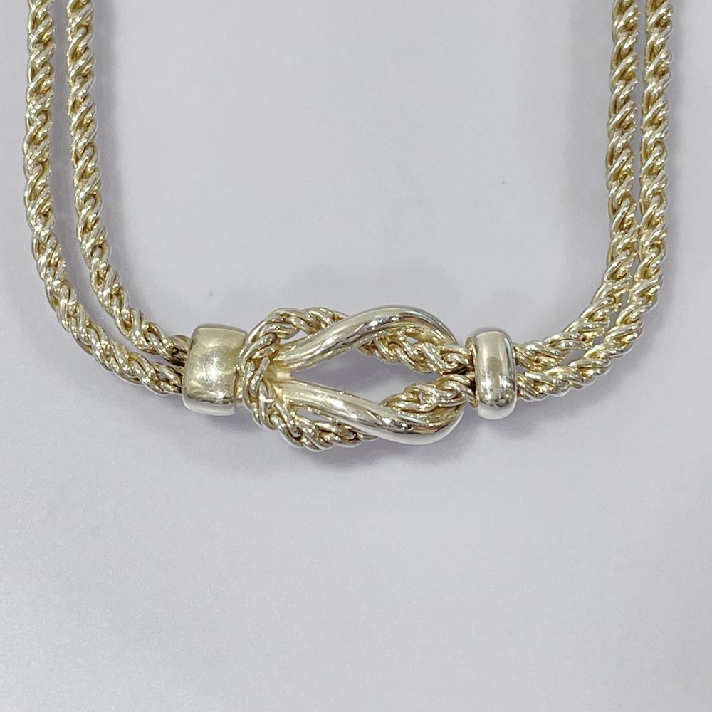 中古B/標準】TIFFANY&Co. ティファニー ノット ダブルロープ シルバー925 レディース ネックレス シルバー20478068