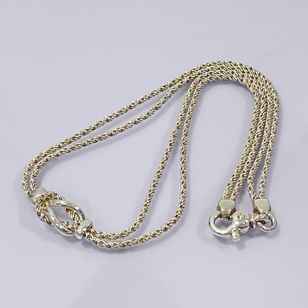 中古B/標準】TIFFANY&Co. ティファニー ノット ダブルロープ シルバー925 レディース ネックレス シルバー20478068