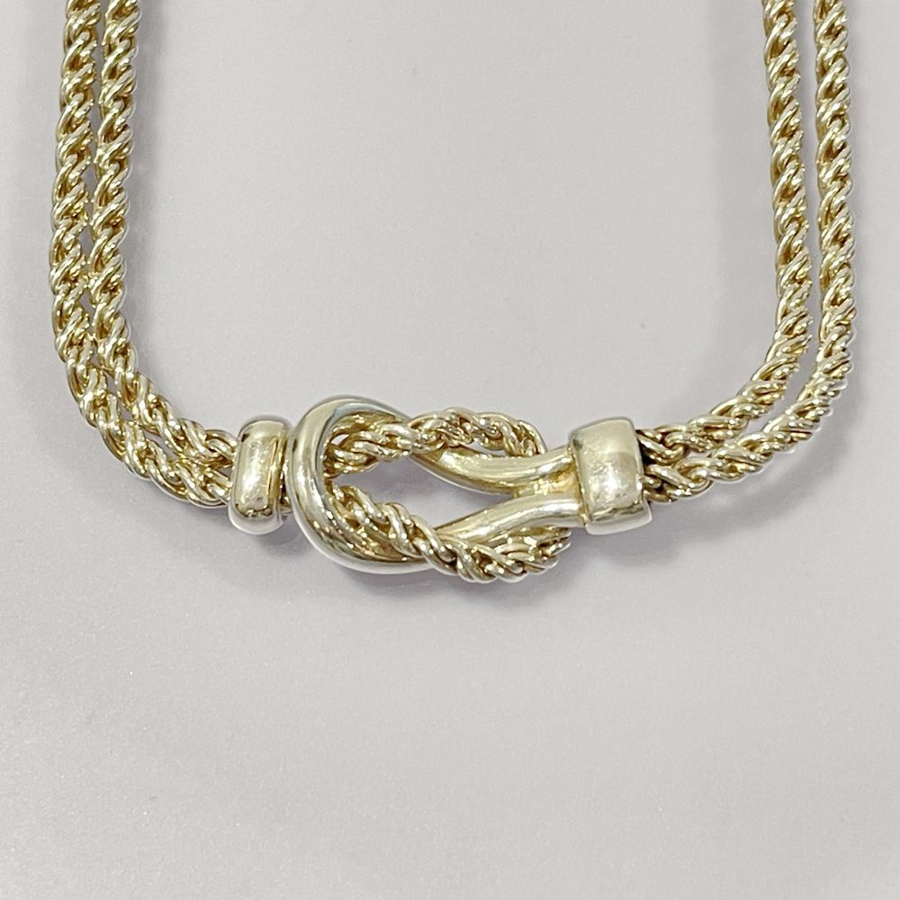 中古B/標準】TIFFANY&Co. ティファニー ノット ダブルロープ シルバー925 レディース ネックレス シルバー20478068