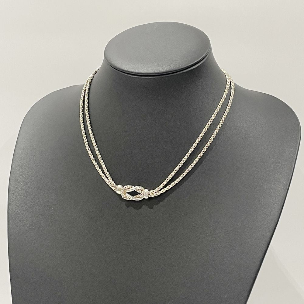 中古B/標準】TIFFANY&Co. ティファニー ノット ダブルロープ シルバー925 レディース ネックレス シルバー20478068