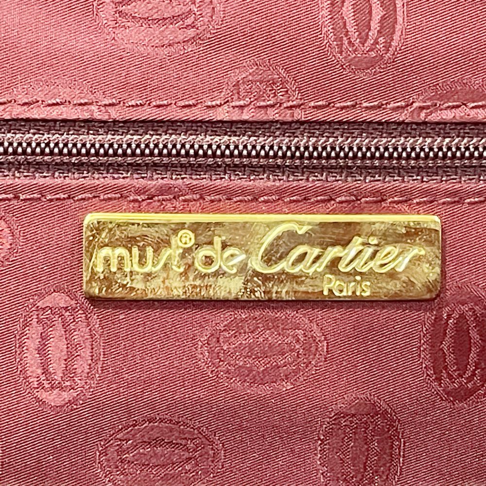 CARTIER(カルティエ) マストライン チャーム付き ハンドバッグ レザー レディース【中古AB】20240706