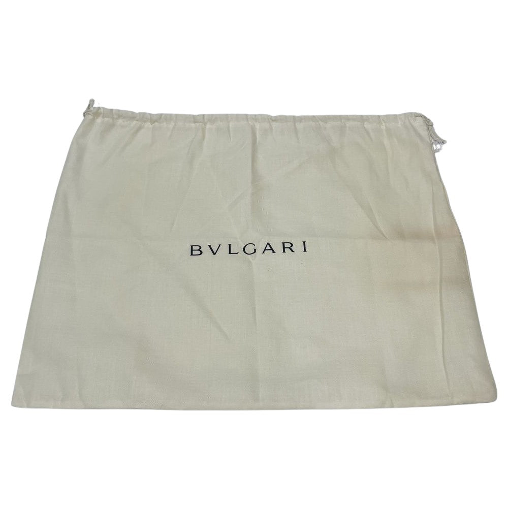 BVLGARI(ブルガリ) 【レア】総柄 レザーハンドル ハンドバッグ ナイロン/レザー レディース【中古B】20240707