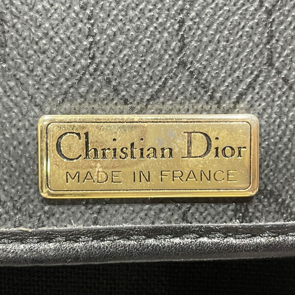 Christian Dior(クリスチャンディオール) ハニカム ロゴプレート 斜め掛け ヴィンテージ ショルダーバッグ PVC/レザー レディース【中古AB】20240707