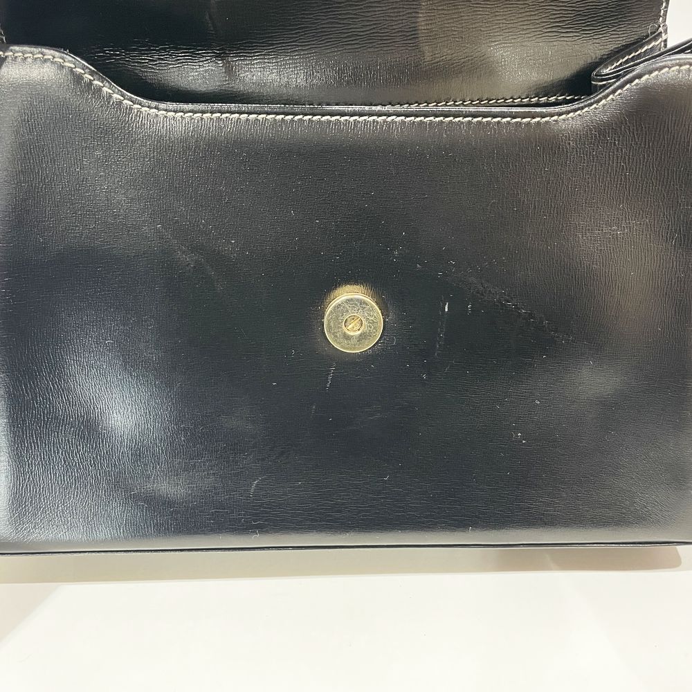 Christian Dior(クリスチャンディオール) CDロゴ 台形型 ヴィンテージ ショルダーバッグ レザー レディース【中古AB】20240707