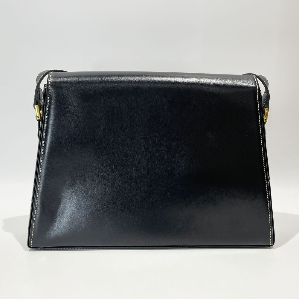 Christian Dior(クリスチャンディオール) CDロゴ 台形型 ヴィンテージ ショルダーバッグ レザー レディース【中古AB】20240707